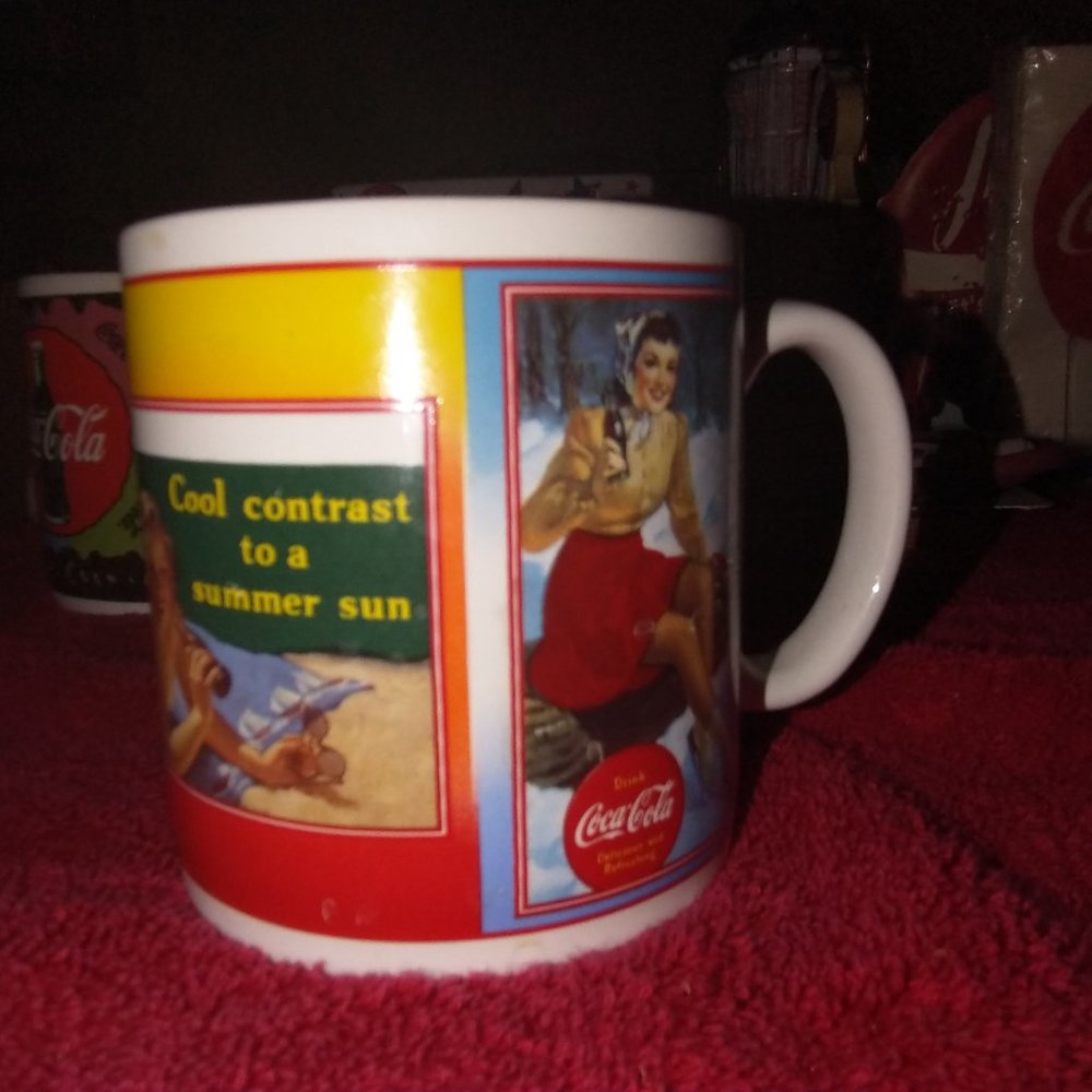 Vintage 90s Coca-Cola Mug